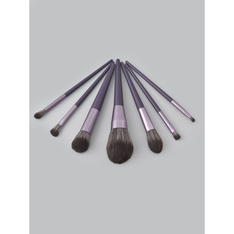 Makeup Brush Set Manufacturer - 7 Piece Professional Purple