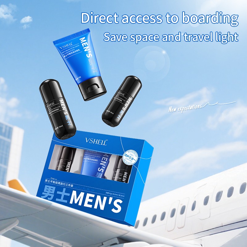 Men's Travel Kit Supplier - Mini 3 Step Skincare Set
