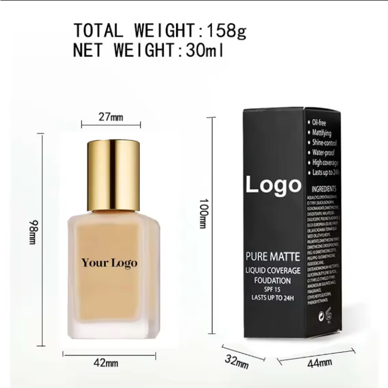 Liquid Foundation Supplier - Sunproof Full Coverage Matte