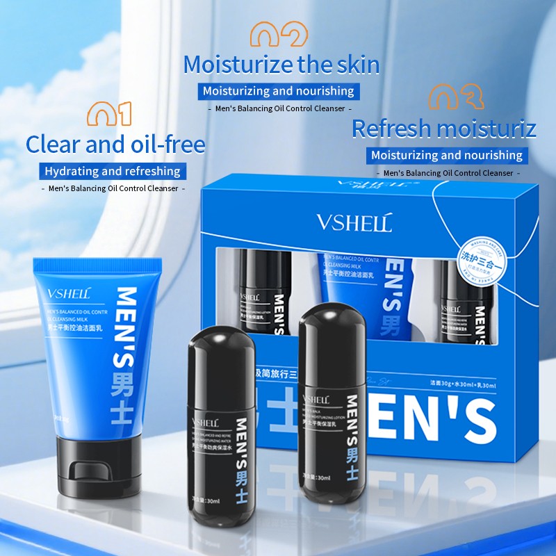 Men's Travel Kit Supplier - Mini 3 Step Skincare Set