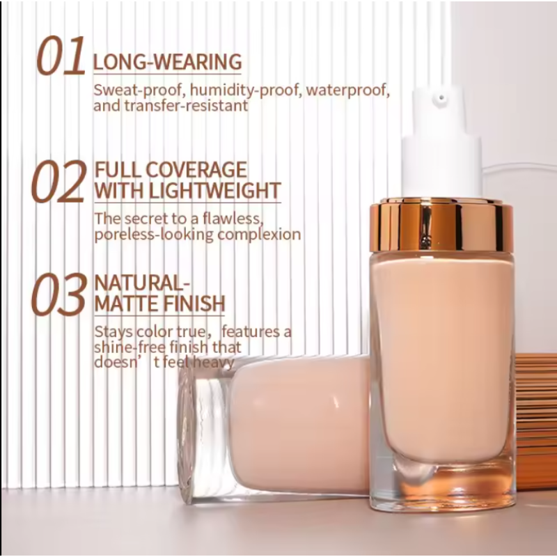 Liquid Foundation Manufacturer - Waterproof Vegan Custom Logo