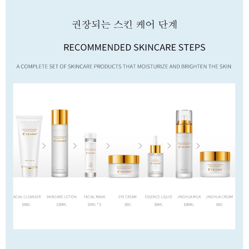 Korean Skincare Kit Supplier - 11pcs Retinol Multi Peptides Set