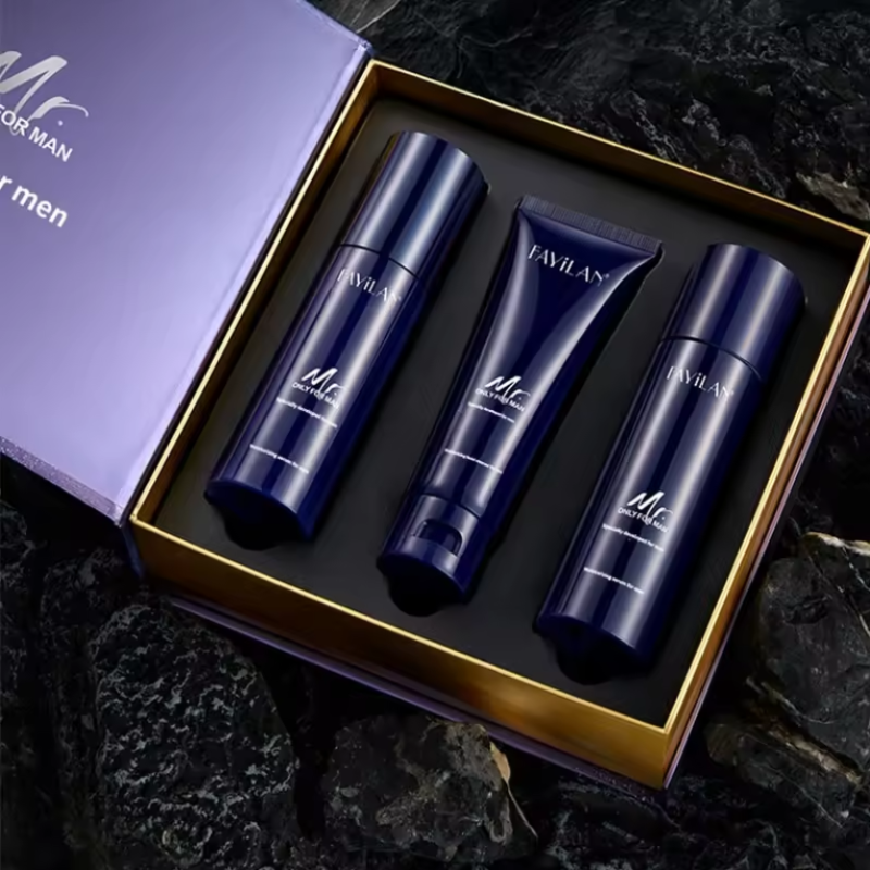 Men's Skincare Set Factory - 3 Step Water Oil Balance