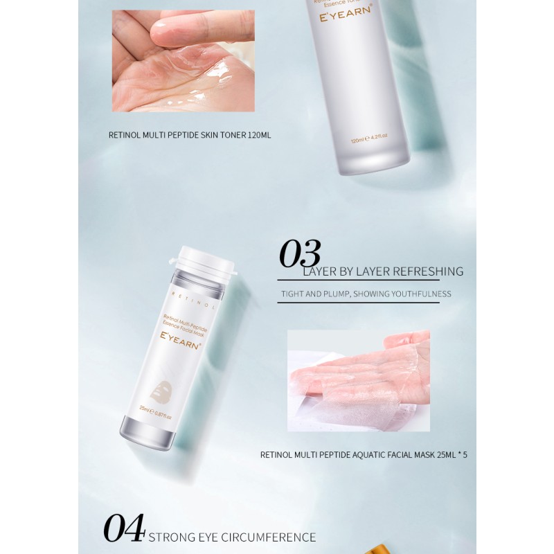 Korean Skincare Kit Supplier - 11pcs Retinol Multi Peptides Set