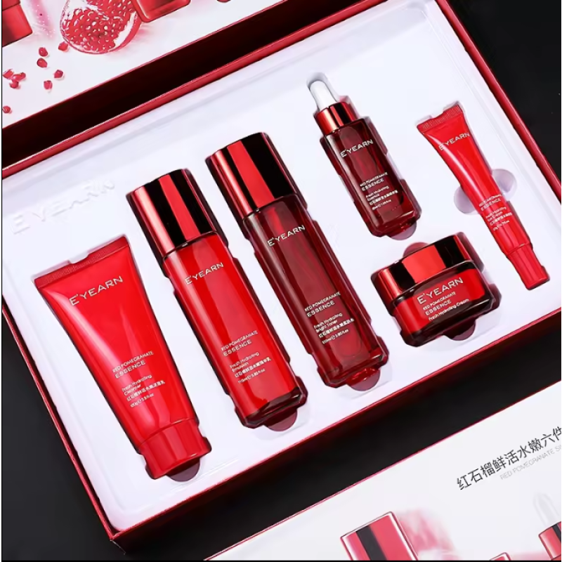 Facial Skincare Kit Factory - Red Pomegranate Anti Aging Private Label