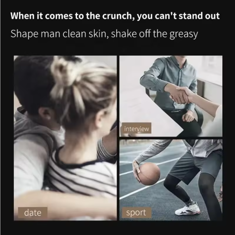 Men's Skincare Set Factory - 3 Step Water Oil Balance