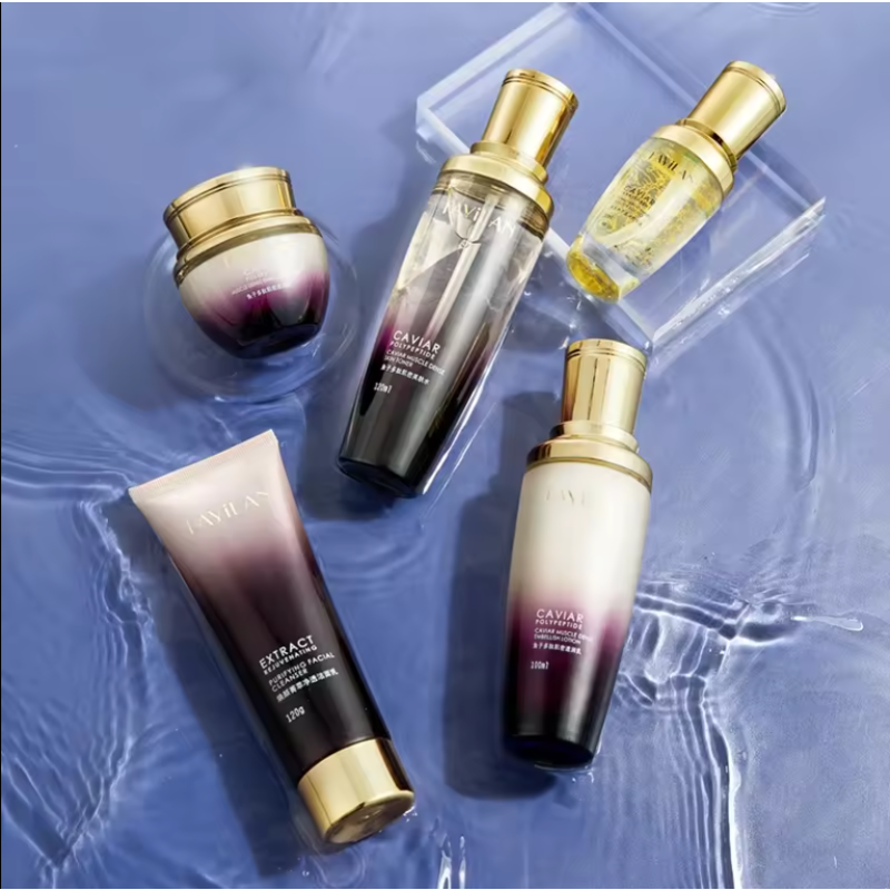 Caviar Skincare Set Factory - Peptide Whitening Anti Aging Kit