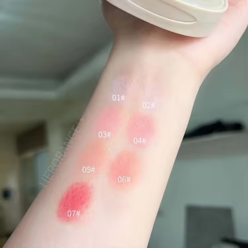 Matte Blush Wholesale - High Coverage 3D Floating 7 Color Powder Cosmetic