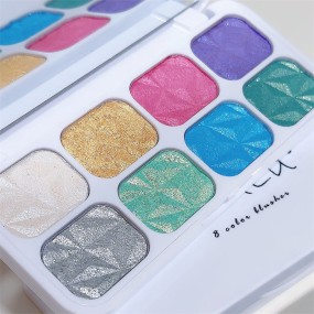 Face Highlighter Palette Manufacturer - 8 Color Long Lasting Shine Shadow Box