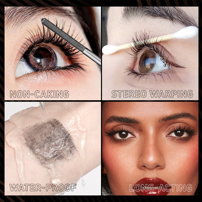 Mascara New Arrival - Thick Fiber Long Curling Non Smudge Waterproof Steel