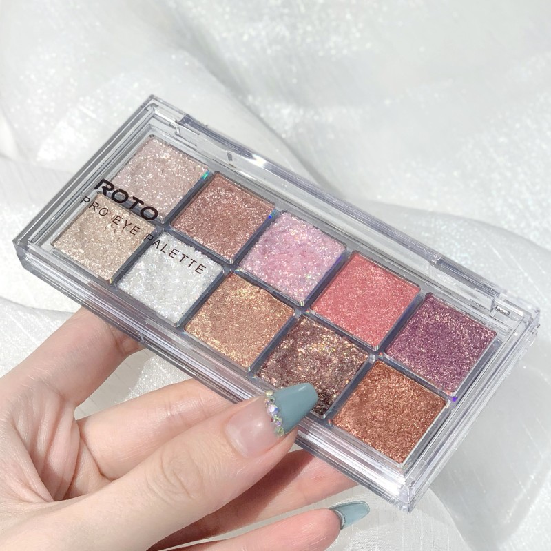 Eye Shadow Palette Manufacturer - 10 Color Earth Blue Matte Pearl Live Stream
