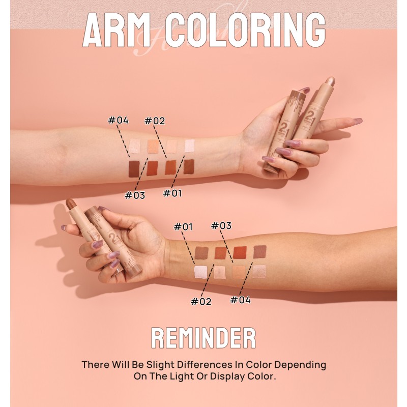 Contour Stick Manufacturer - Double Head Smoothing Cream Bronzer Highlighter