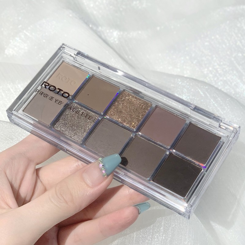 Eye Shadow Palette Manufacturer - 10 Color Earth Blue Matte Pearl Live Stream