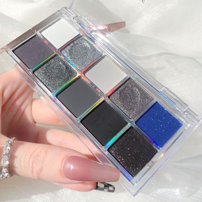 Eye Shadow Palette Manufacturer - 10 Color Earth Blue Matte Pearl Live Stream
