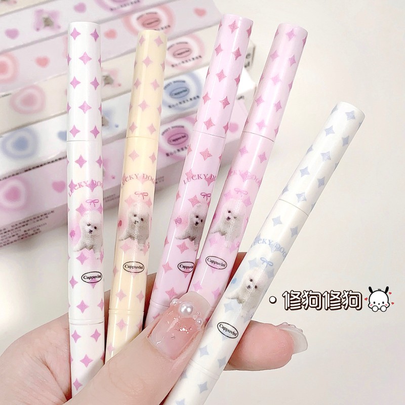 Gel Eyeliner New Arrival - Double Head Brush Waterproof Natural Glitter