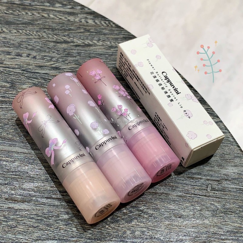 Watery Lipstick Manufacturer - 6 Color Long Lasting Pink Flower Design