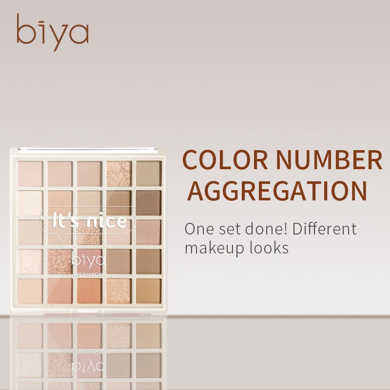 Eye Shadow Palette Wholesale - 25 Color Multichrome Glitter Organic Clear Case