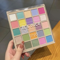 Eye Shadow Palette Wholesale - 25 Color Multichrome Glitter Organic Clear Case