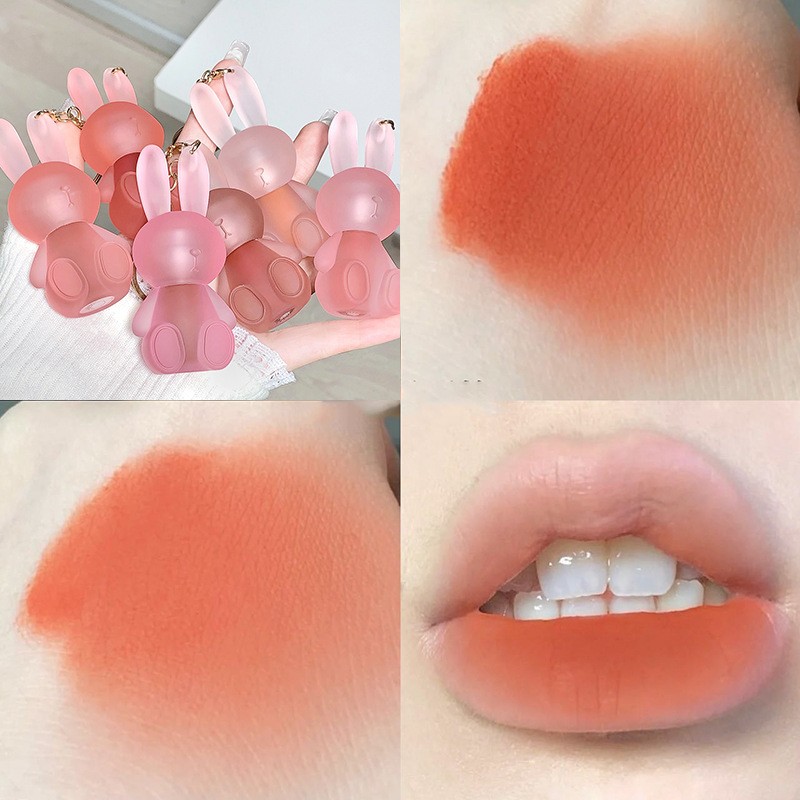 Lip Gloss Private Label - 6 Color Mini Matte Velvet Keychain High Pigment