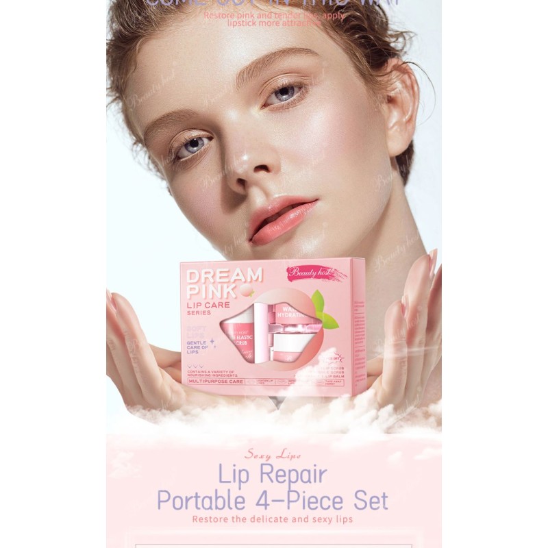 Lip Care Set Factory - 5 Piece Travel Organic Scrub