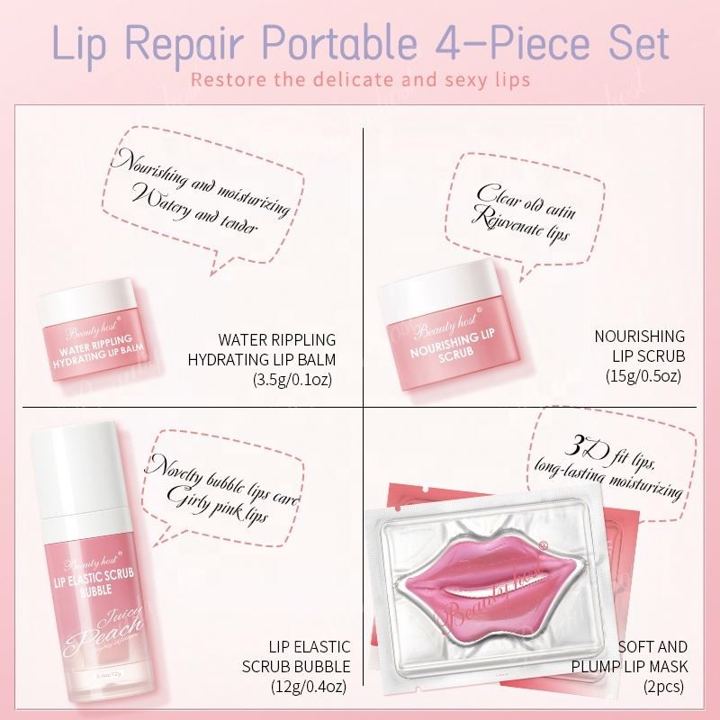Lip Care Set Manufacturer - Organic Pink Scrub Sleeping Mask