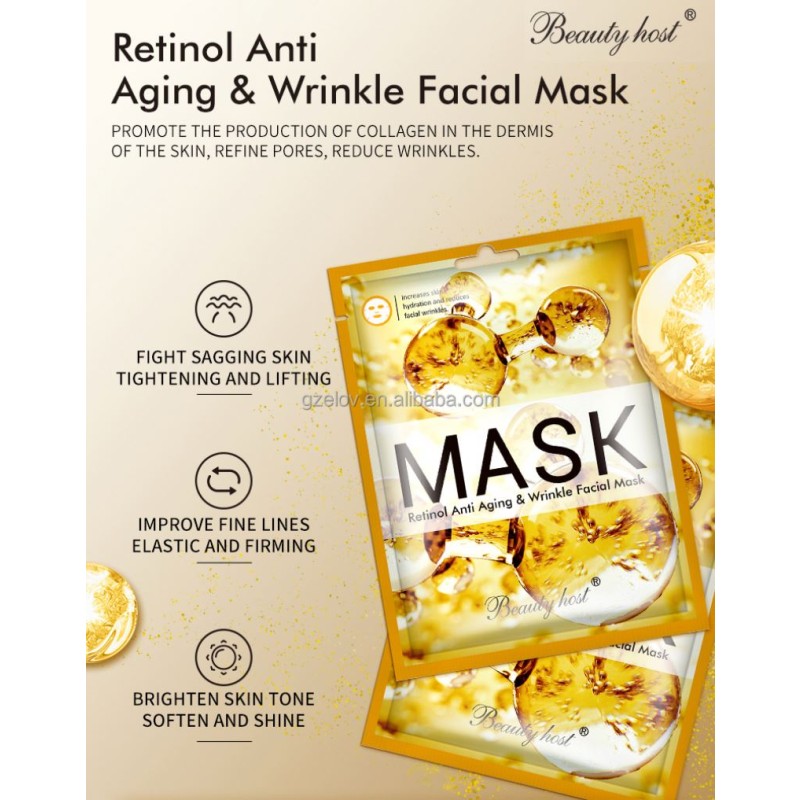Retinol Face Mask Supplier - Anti-Aging Wrinkle Customizable