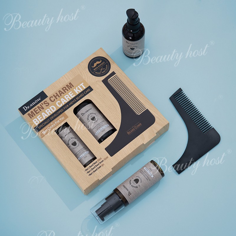 Beard Care Set Manufacturer - Wash Boost Serum Organic