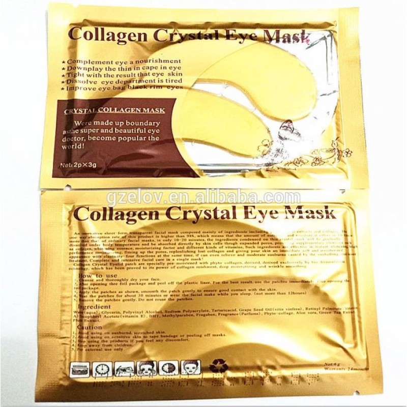 Collagen Eye Mask Supplier - Crystal Gold Anti Wrinkle