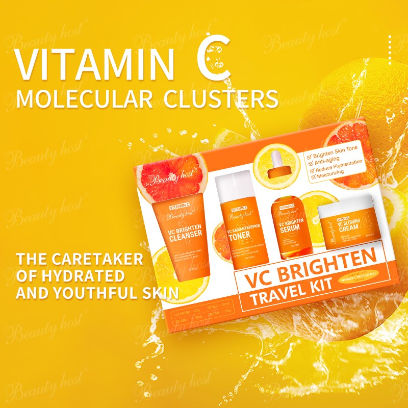 Rose Travel Kit Factory - 4pcs Cleanser Toner Serum