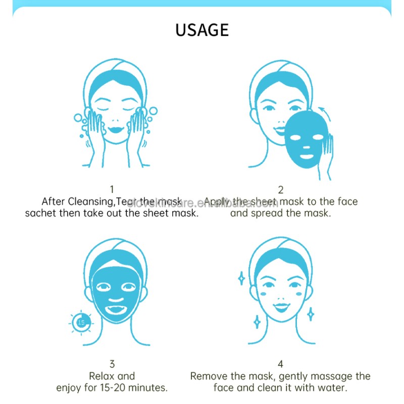 Hyaluronic Acid Mask Supplier - Natural Extract Pore Shrinking
