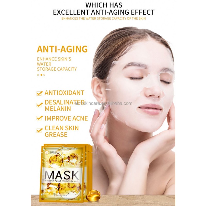 Retinol Face Mask Factory - Anti Wrinkle Firming Sheet Mask