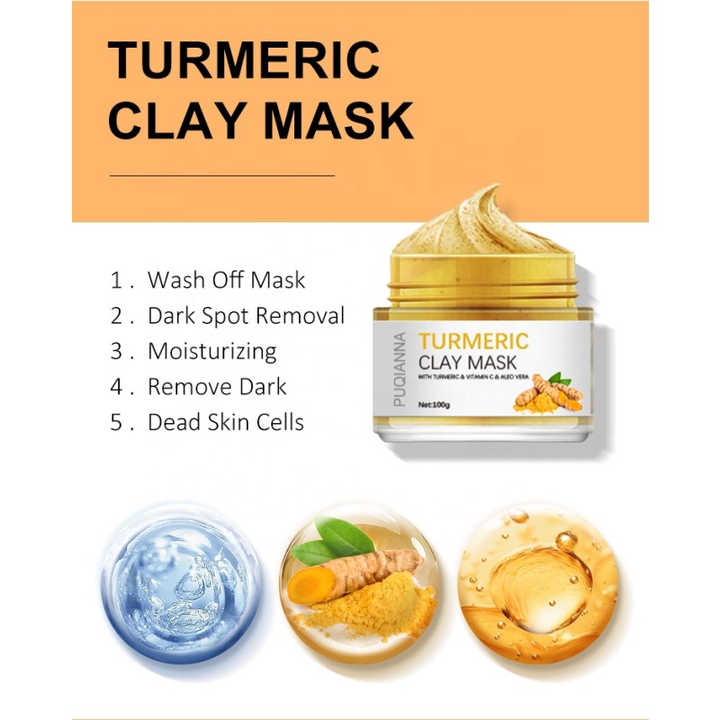 Turmeric Skincare Set Factory - Anti Acne Whitening Serum Scrub