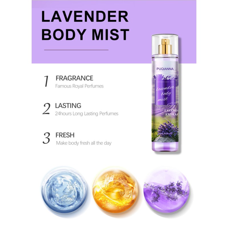 Body Mist Factory - Lavender Peach Plant Fragrance Spray