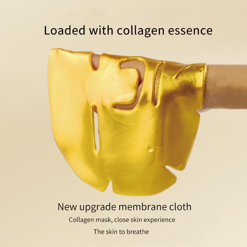 Sheet Mask Supplier - 24k Gold Collagen Organic Whitening Crystal