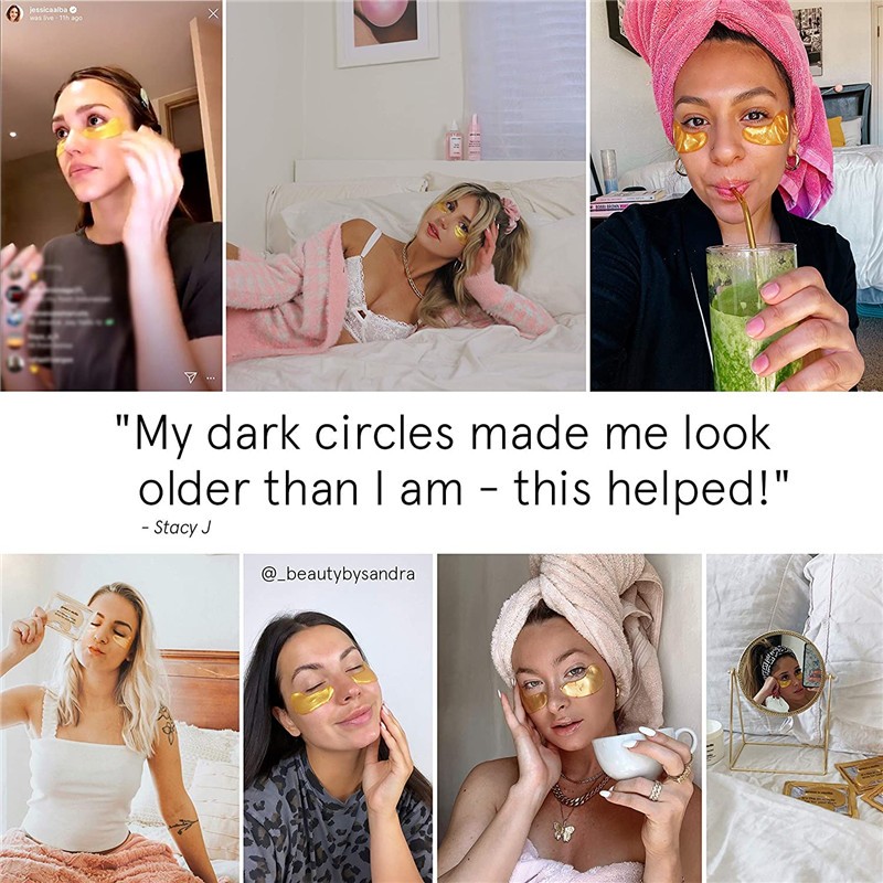 Eye Mask Supplier - 24K Gold Hydrogel Cooling Anti-Wrinkle