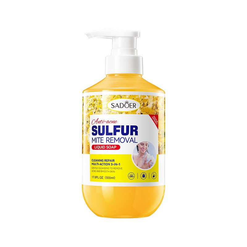 Shower Gel Supplier - Sulfur Anti-Acne Mite Removal Exfoliating Refreshing