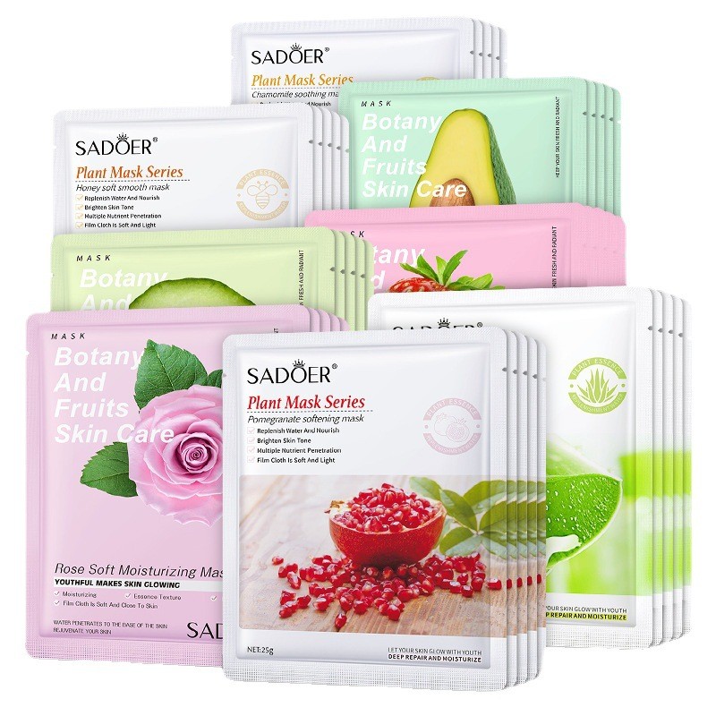 Face Sheet Mask Supplier - Herbal Rose Ginseng Aloe Moisturizing