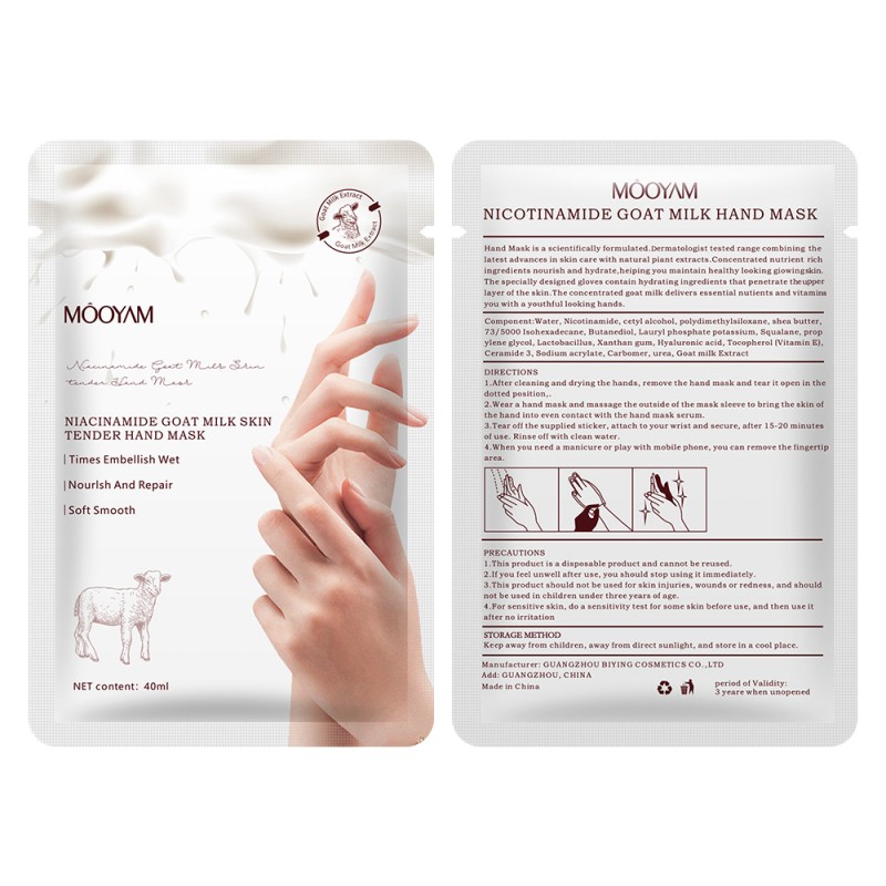 Hand Mask Gloves Factory - Niacinamide Goat Milk Moisturizing Hydrating