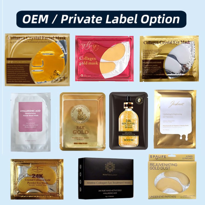 Eye Pads Manufacturer - 24K Gold Collagen Korean Crystal Bio