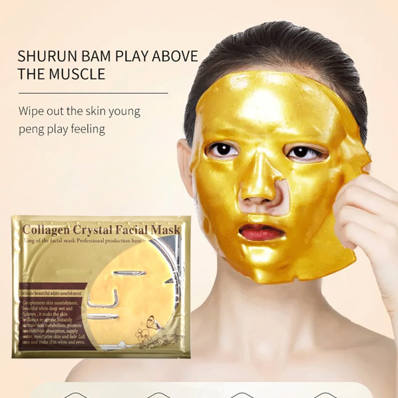 Face Mask Sheet Supplier - Korean 24k Gold Bio Collagen Custom Logo