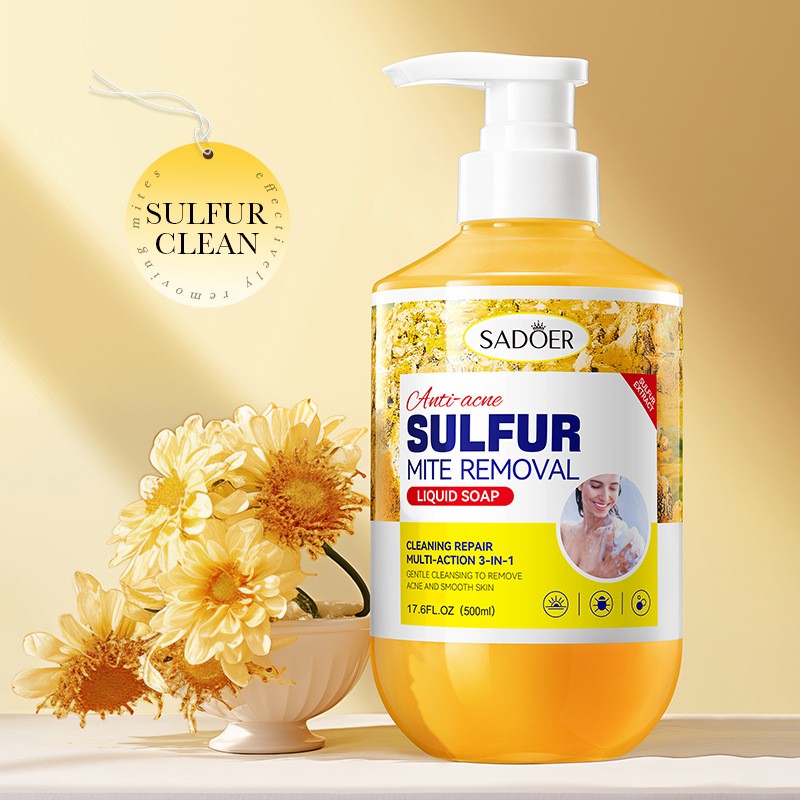 Shower Gel Supplier - Sulfur Anti-Acne Mite Removal Exfoliating Refreshing