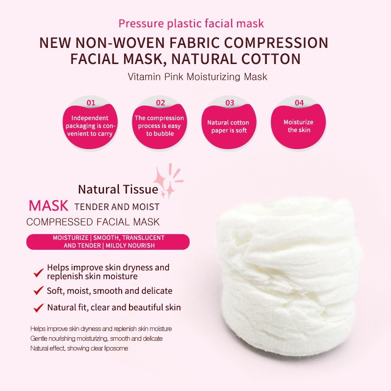 Facial Mask Paper Factory - Disposable Compressed Sheet Mask 50pcs