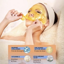 Face Mask Sheet Supplier - Korean 24k Gold Bio Collagen Custom Logo
