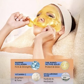 Face Mask Sheet Supplier - Korean 24k Gold Bio Collagen Custom Logo