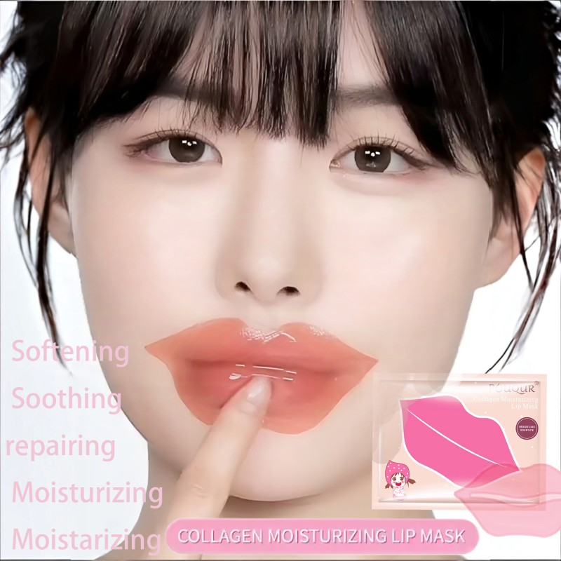 Lip Patch Factory - Organic Moisturizing Pink Glitter Collagen