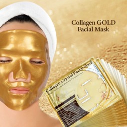 Face Sheet Mask Factory - Korea Bio Collagen Custom Logo Gold Crystal