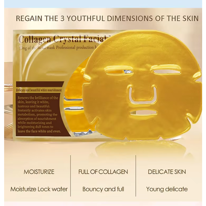 Collagen Gel Mask Supplier - 24K Gold Hydrogel Anti-Aging Moisturizing