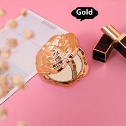 Lighted Mirror Supplier - Foldable Rose Design Bronze Finish Cosmetic