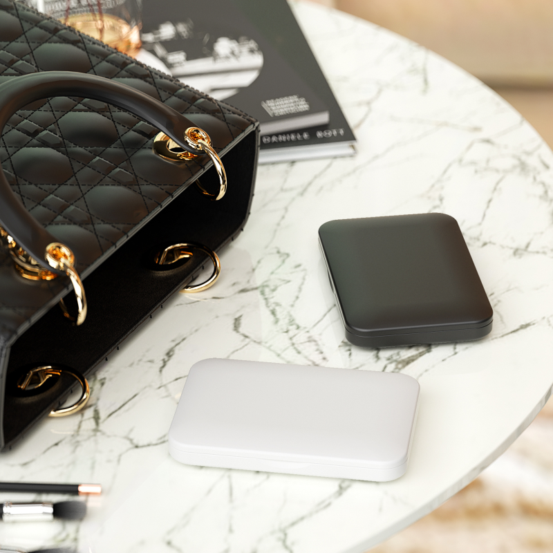 LED Makeup Mirror Factory - Portable Mini 2x HD Three-Color Light Foreign