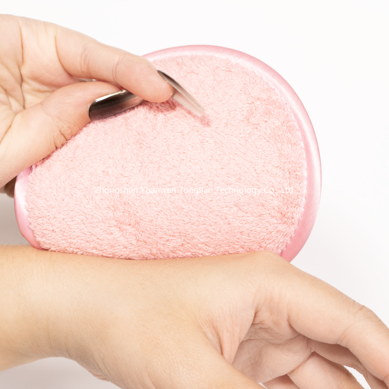 Powder Puff Supplier - Microfiber Latex Eye Water Drop Rose Pattern Custom